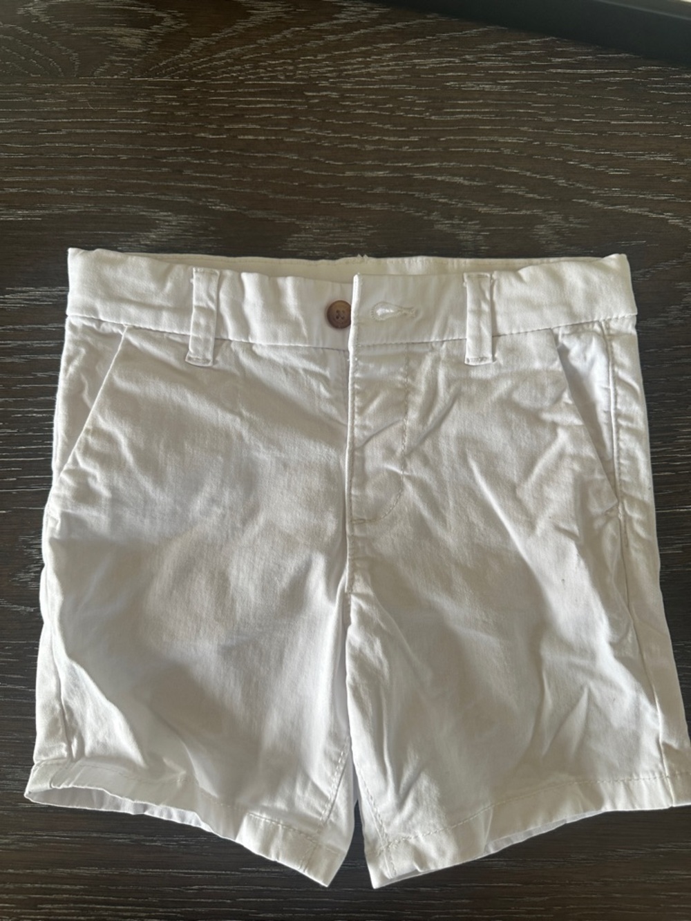 Mayoral Men’s White Flat Front Cotton Shorts